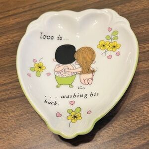 Love Is Trinket Dish by Kim Casali 1972 Vintage Retro Super Rare Decor